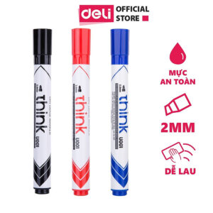 [Review] Bộ 10 Bút Lông Bảng Deli - Bút Dạ Bảng To Nhiều Mực Siêu Rẻ Viết Mướt Phù Hợp Học Sinh Văn Phòng Bảng Từ Trắng Cửa Kính - EU00120/ EU00130 / EU00140