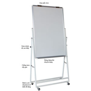 [Review] Bảng Flipchart chân gấp 60x100cm-Mặt bảng trắng không ô ly-bảng giá rẻ BAVICO