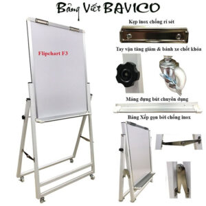 [Review] Bảng Flipchart F3-Bút lông Poly-Trắng-0.8x1,2m