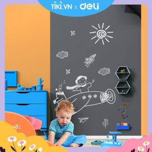 [Review] Bảng từ không viền học sinh Deli - 450x600mm - 3 Màu - 50180/50181/50182