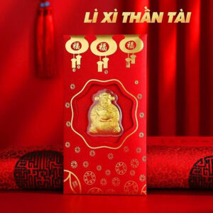[Review] Bao Lì Xì Thần Tài Trang Trí Ngày Tết ất Tỵ, Phong Bao Lì Xì Màu Đỏ Với Hình Thần Tài Mạ Vàng Quà Tặng Tết Nguyên Đán