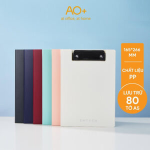 [Review] Bìa kẹp trình ký đôi A5 nhiều màu AO+, Kẹp tài liệu bằng nhựa PP cao cấp dùng cho văn phòng WB520