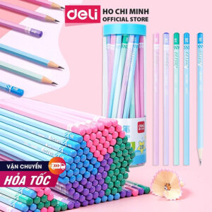 [Review] Bút Chì Lục Giác 2B HB Deli - Bút Chì Gỗ Thi Trắc Nghiệm Ruột Đậm Bút Chì Học Sinh Cấp 1 Tập Viết Chì Vẽ Phác Thảo