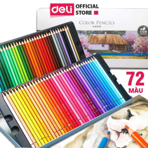 [Review] Bút chì màu gốc dầu cao cấp Deli - 6565 / 6566 / 6567