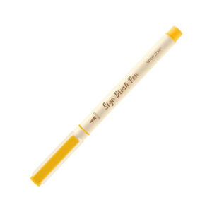 [Review] Bút Lông Brush Sign Pen 1 mm - Luyện Calligraphy - Thư Pháp - Writech W827 - Golden Yellow