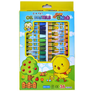 [Review] Bút Sáp Dầu Gà Vàng - Hộp Giấy HQ 36 Màu