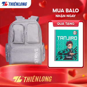 [Review] Cặp học sinh Strive Thiên Long - Balo teen thời trang, phù hợp đi học, đi chơi, đệm mút êm