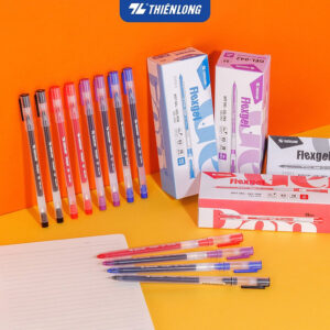 [Review] Combo 5/10/20 Bút gel Thiên Long mực khô nhanh,nét viết êm mượt Flexgel ngòi 0.5mm phù hợp cho học sinh,sinh viên GEL-042