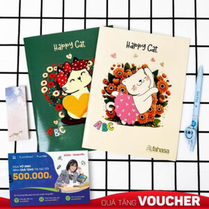 [Review] Combo 5 Tập Học Sinh Happy Cat 4 Ô Ly 96 Trang 80gsm - The Sun 02 (Mẫu Màu Giao Ngẫu Nhiên)