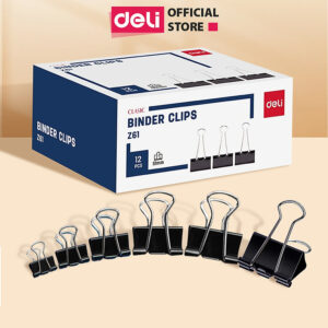[Review] Kẹp Giấy Tài Liệu Deli - 12 Chiếc Kẹp Bướm Văn Phòng Phẩm Học Sinh - Nhiều Kích Thước Nhỏ Gọn Tiện Lợi Giá Rẻ