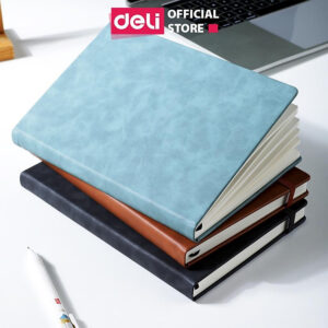 [Review] Sổ Tay Bìa Da Kẻ Ngang A5 B5 80gsm 192 / 240 Trang Cao Cấp Deli - Chống Nước Làm Quà Tặng Sang Trọng - Phù Hợp Làm Sổ Kế Hoạch Planner, Nhật Kí,...