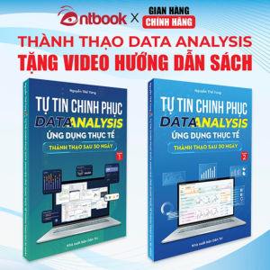 [Review] Sách Data Analysis Chính Hãng, Bộ 2 Cuốn Từ Cơ Bản Đến Nâng Cao, Có Tặng Kèm Video Hướng Dẫn