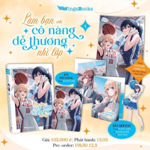 [Review] Truyện Làm Bạn Với Cô Nàng Dễ Thương Nhì Lớp full 4 tập (Light Novel) - Chang Book