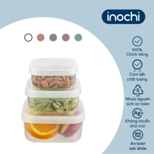 [Review] Bộ 3 hộp thực phẩm vuông Hokkaido 50010002000ml