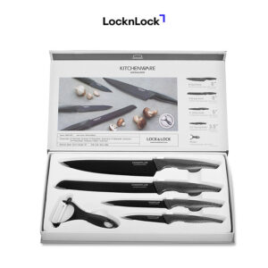 [Review] Bộ Dao Nhà Bếp 5 Món Cookplus Lock&Lock CKK101S5BLK