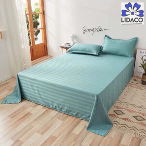 [Review] Bộ Ga Gối Cotton Kẻ 3F Lidaco Chuyên Dụng Cho Homestay, Khách Sạn (Nhiều Mẫu Lựa Chọn)