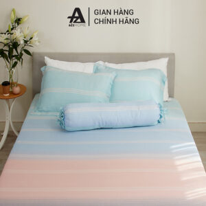 [Review] Bộ Ga Giường 4 Món Classic Stripes Mềm Mại, 100% Tencel Cao Cấp A2Z Home