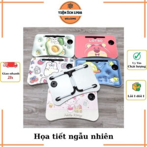 [Review] Bàn học sinh gấp gọn thông minh có khe máy tính bảng, khay để ly - chân bàn sơn tĩnh điện