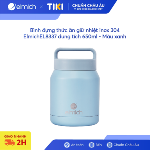 [Review] Bình đựng thức ăn giữ nhiệt inox 304 Elmich EL8337 dung tích 650ml