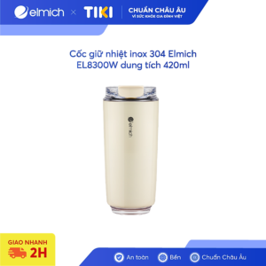 [Review] Cốc giữ nhiệt inox 304 Elmich EL8300W dung tích 420ml