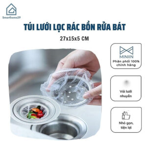 [Review] Combo 200 Túi Lọc Rác Bồn Rửa Bát - Túi Lưới Lọc Rác Giúp Ngăn Chặn Tắc Đường Ống- Hàng Loại 1 - Chính Hãng MINIIN