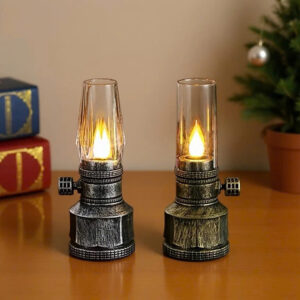 [Review] Combo Cặp 2 Đèn Dầu Thờ LED Vĩnh Cửu Dáng Cổ Điển – Ánh Sáng Vàng Ấm, Tặng Pin, Đèn Để Bàn Thờ