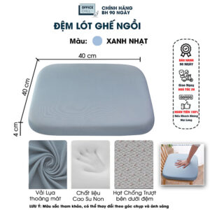 [Review] Đệm Lót Ngồi Ghế Gỗ OFFICE CHILL Nệm Lót Ngồi Ghế Văn Phòng Dưới Sàn Nhà Chất Liệu Cao Su Non