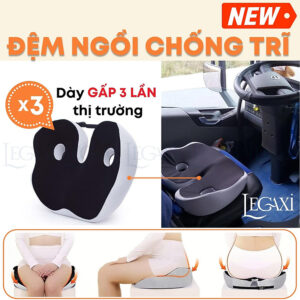 [Review] Đệm Mông Ngồi Chống Trĩ, Gối Lót Ghế Chống Đau Xương Cụt Thần Kinh Tọa Thâm Mông Mụn Mông Xe Hơi Legaxi