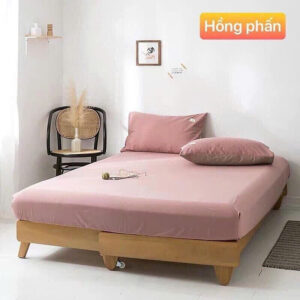 [Review] Ga giường cotton tici không vỏ gối LIDACO drap giường trơn 15 màu lựa đủ mọi size nệm