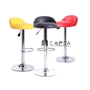 [Review] Ghế quầy bar lưng thấp bọc nệm PVC CB2258-P Nội thất Capta