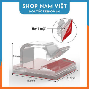 [Review] Kẹp Dán Tường Đi Dây Điện, Dây Cáp Gọn Gàng Loại Cao Cấp