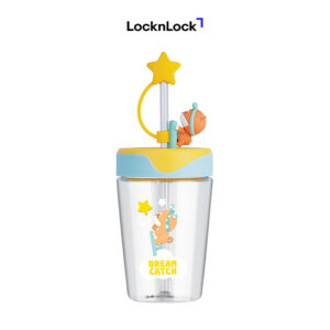 [Review] Ly nhựa LocknLock Dream Catcher ABF779 520ml có nắp đậy ống hút