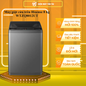 [Review] Máy giặt Hisense 8kg WTZQ8012UT Giặt Eco tiết kiệm điện năng, bảo hành 24 tháng - HÀNG CHÍNH HÃNG