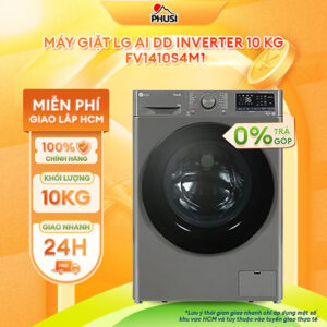 [Review] Máy Giặt Lồng Ngang LG AI DD Inverter 10 kg FV1410S4M1- Hàng Chính Hãng