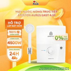 [Review] Máy nước nóng trực tiếp Ariston AURES EASY 4.5P - Hàng Chính Hãng