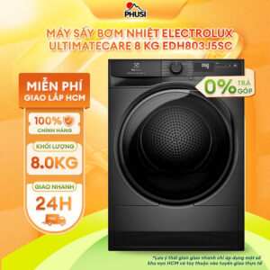 [Review] Máy sấy bơm nhiệt Electrolux UltimateCare 8 kg EDH803J5SC - HÀNG CHÍNH HÃNG - CHỈ GIAO HCM