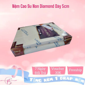 [Review] Nệm Cao Su Non Diamond Gold Dày 5cm Đủ Size Tặng Kèm Drap Nệm
