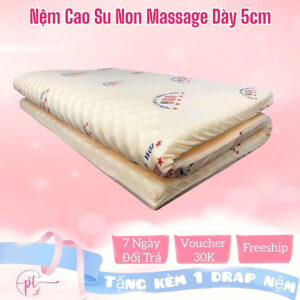 [Review] Nệm Cao Su Non Massage America Dày 5cm Kích Thước 80cm/1m/1m2/1m4/1m6/1m8 Tặng Kèm Áo Bảo Vệ Nệm