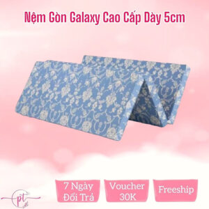 [Review] Nệm Gòn Galaxy Cao Cấp Gấp 3 Dày 5cm Đủ Size ( Giao Màu Ngẫu Nhiên )