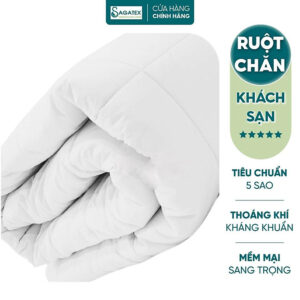 [Review] Ruột Chăn Khách Sạn Bông Microfiber SAGATEX Đàn Hồi Cao Không Xẹp Lún Cho Giấc Ngủ Êm Ái