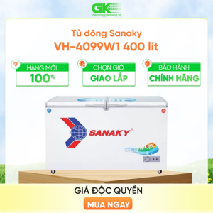 [Review] Tủ Đông Dàn Đồng Sanaky VH-4099W1 ( 2 Chế Độ Đông, Mát) (400L) - Hàng Chính Hãng