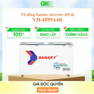 [Review] TỦ ĐÔNG INVERTER SANAKY 305 LÍT VH-4099A4K ĐỒNG (R600A) (KÍNH CƯỜNG LỰC) - HÀNG CHÍNH HÃNG