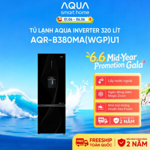[Review] Tủ lạnh Aqua Inverter 320 lít AQR-B380MA(WGP)U1 - Bảo hành 2 năm - Freeship toàn quốc - Hàng chính hãng