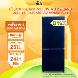 [Review] Tủ Lạnh Kháng Khuẩn Panasonic 251L NR-SP275CPAV - Cấp Đông Mềm - Ngăn Đá Dưới - Hàng chính hãng