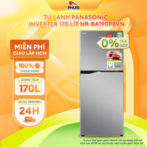 [Review] Tủ lạnh Panasonic Inverter 170 lít NR-BA190PPVN - Kháng khuẩn tinh thể bạc Ag+ - Hàng chính hãng
