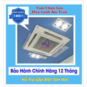 [Review] Tấm cản gió điều hòa âm trần trong suốt - (sản phẩm gồm: 1 cánh chắn gió cho 1 cửa ra của máy âm trần)