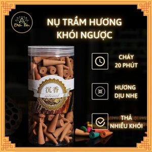 [Review] Trầm hương nụ khói ngược cháy 20 phút dùng cho lư xông trầm, thác khói trầm hương nhiều hương 200 nụ