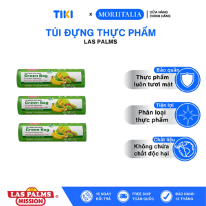 [Review] Túi Đựng Rau Quả LAS PALMS Tự Hủy Sinh Học (240-250 túi/ Cuộn) - Nhiều kích thước, Công Nghệ Anh Quốc