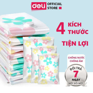 [Review] Túi Hút Chân Không Đựng Quần Áo, Chăn Ga Gối, Thú Bông Deli - Loại Dày Cao Cấp, Nhiều Hoạ Tiết, Bảo Vệ Quần Áo, Chăn Ga Khỏi Ẩm, Nấm Mốc, Chống...